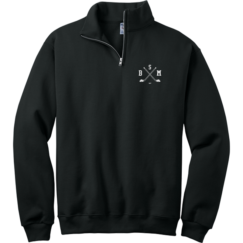 BSM Hockey NuBlend 1/4-Zip Cadet Collar Sweatshirt