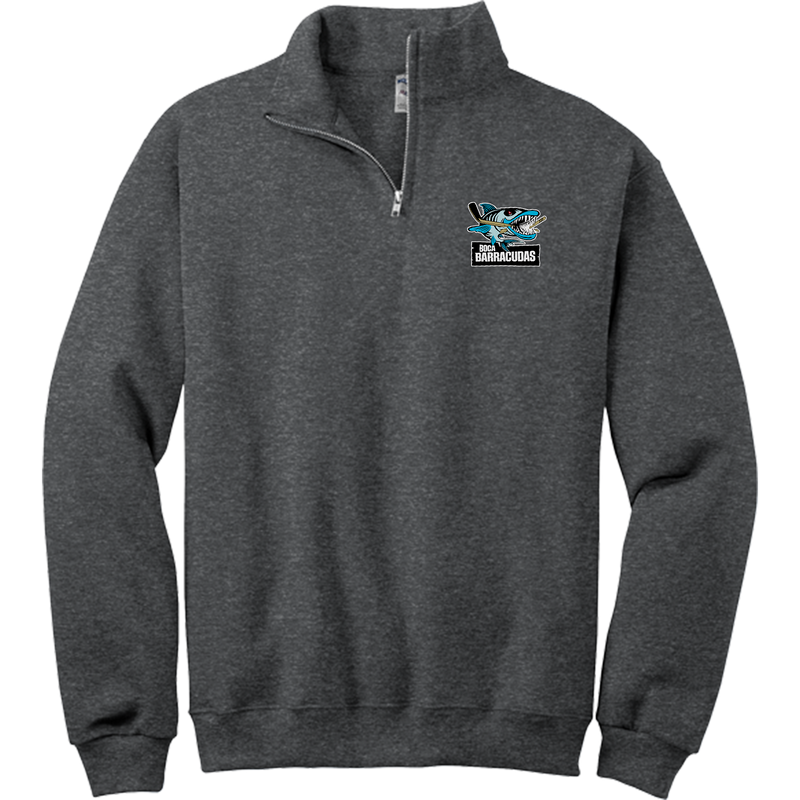 Boca Barracudas NuBlend 1/4-Zip Cadet Collar Sweatshirt