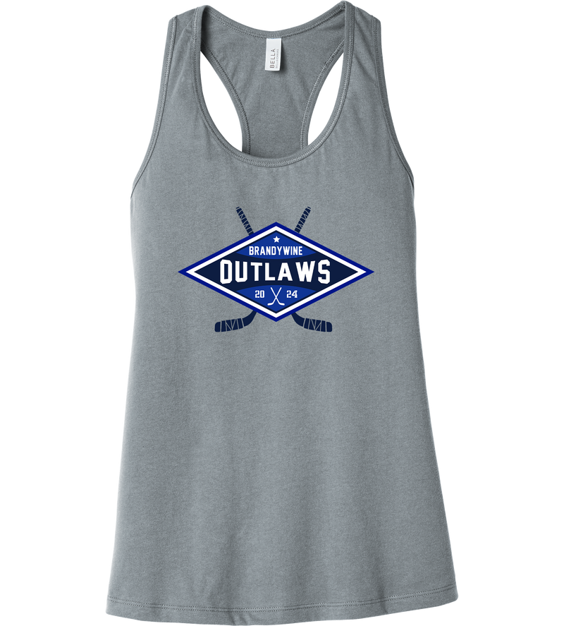 Brandywine Outlaws Womens Jersey Racerback Tank