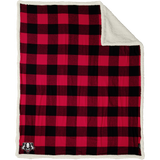 Scary Badgers Flannel Sherpa Blanket