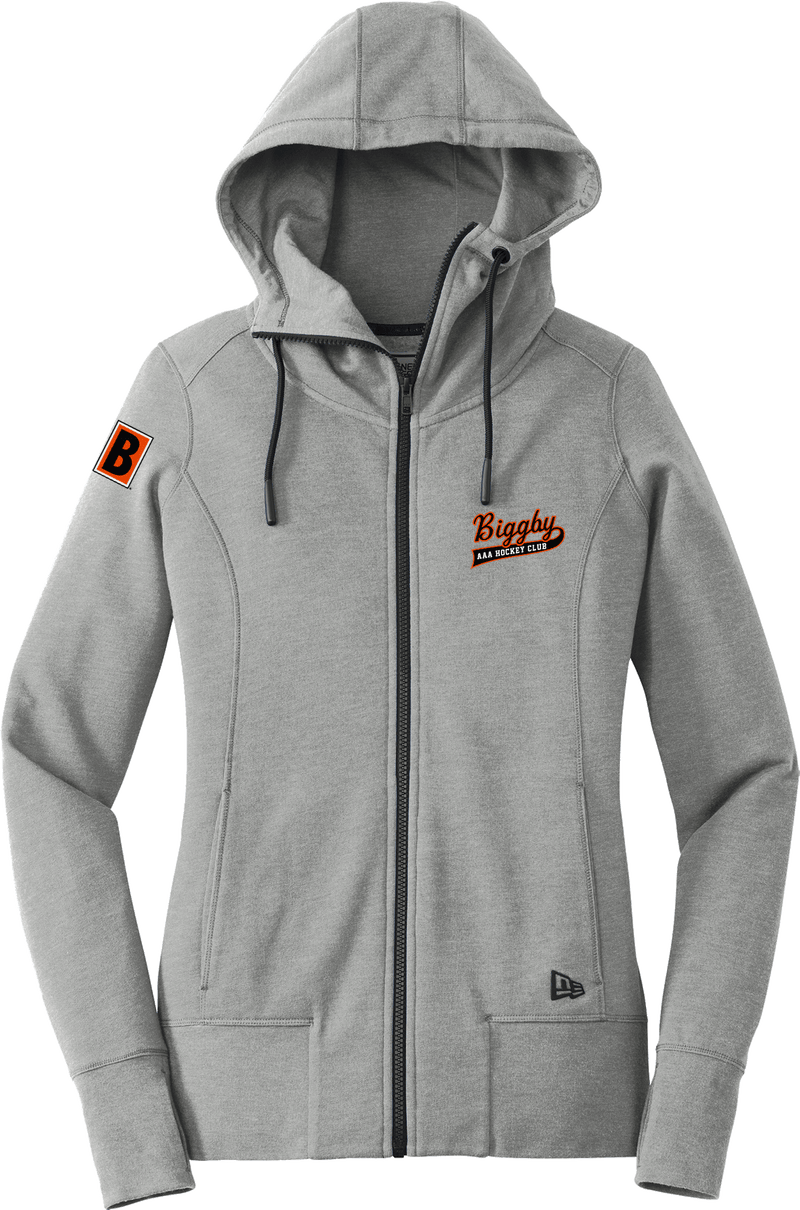 Biggby Coffee AAA New Era Ladies Tri-Blend Fleece Full-Zip Hoodie