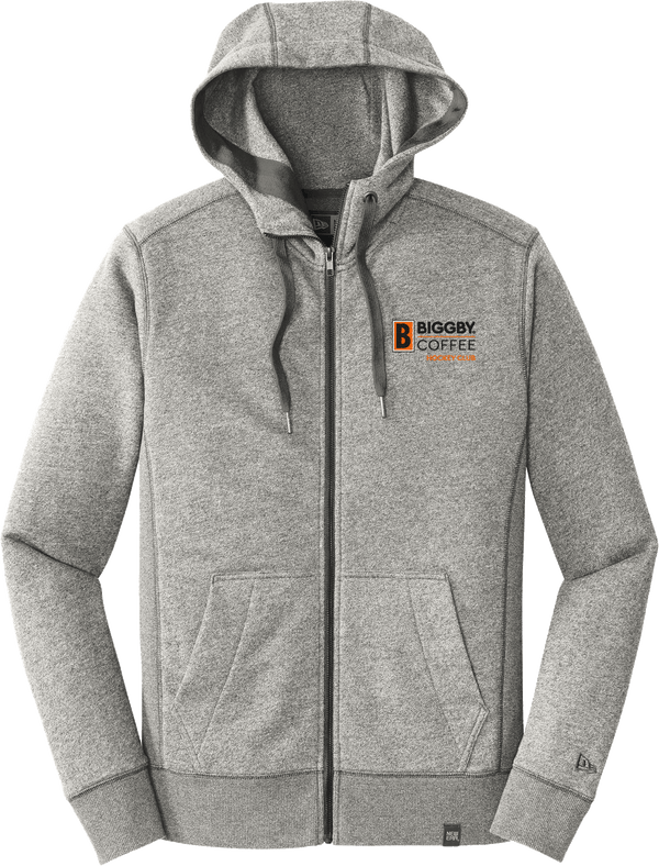 Biggby Coffee Hockey Club New Era French Terry Full-Zip Hoodie