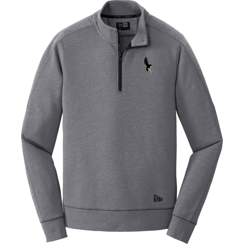 Wilmington Nighthawks New Era Tri-Blend Fleece 1/4-Zip Pullover