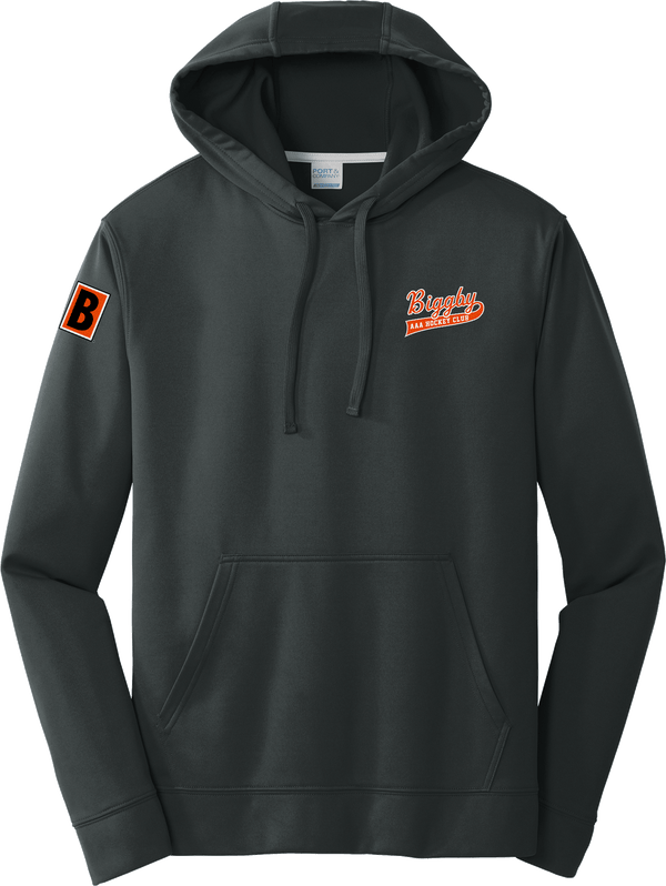 Biggby Coffee AAA Performance Fleece Pullover Hooded Sweatshirt