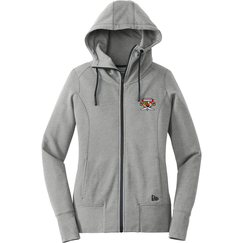 SOMD Sabres New Era Ladies Tri-Blend Fleece Full-Zip Hoodie