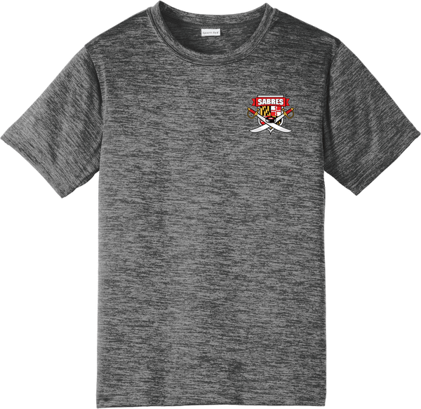 SOMD Sabres Youth PosiCharge Electric Heather Tee