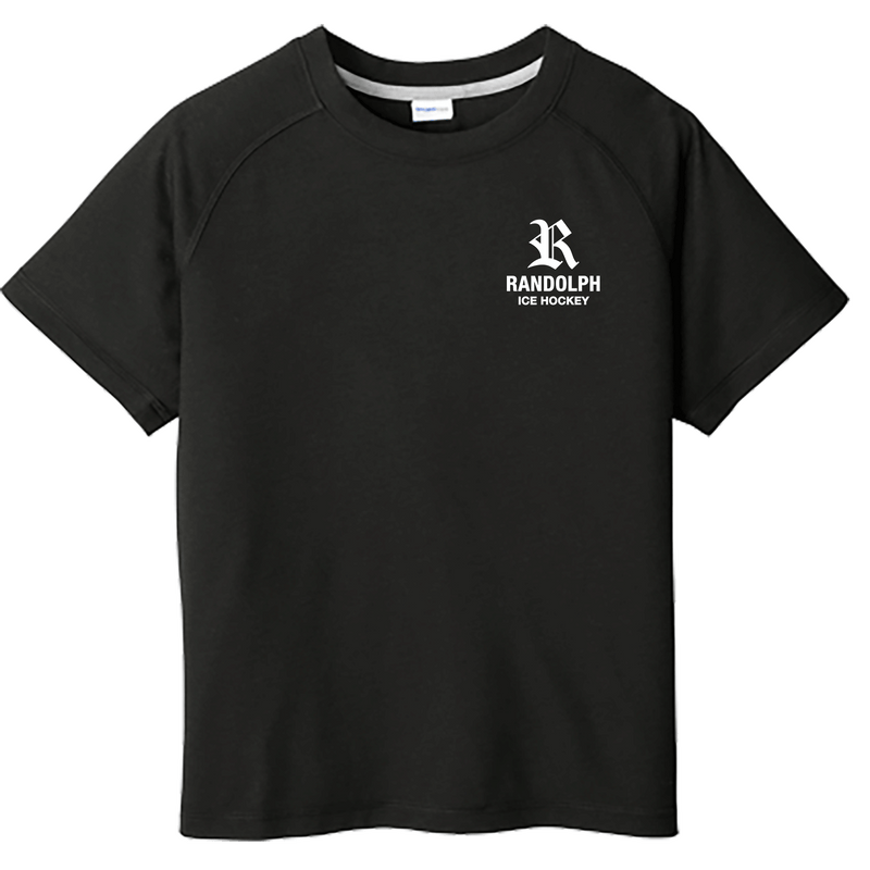 Randolph Hockey Youth PosiCharge Tri-Blend Wicking Raglan Tee